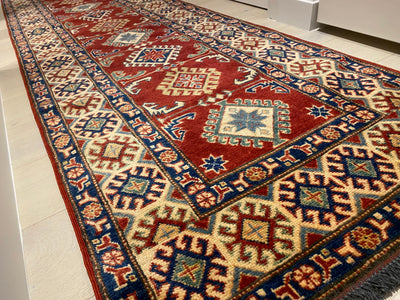 Kazak Super Fine Afghan Veggie Dye Rug (550-818) 339x81cm