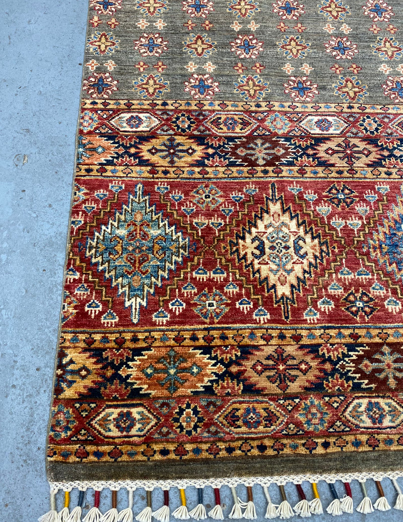 Kazak Suzani Khorjin Fine Veg Dye Rug (SKT550-1868) 247x176cm