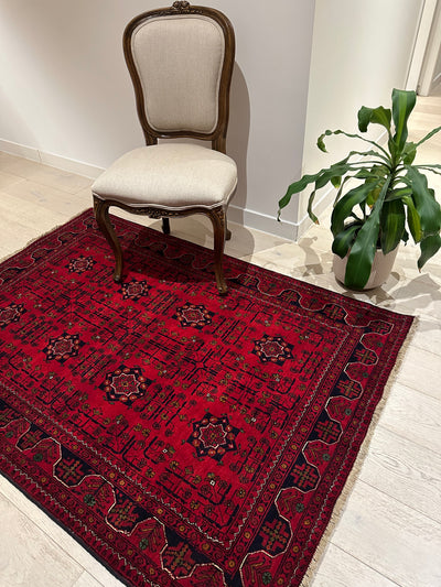 Afghan Red hallway runner handmade, Rugs Online Rugs Sydney Australia, www.rugsonlinerugs.com.au