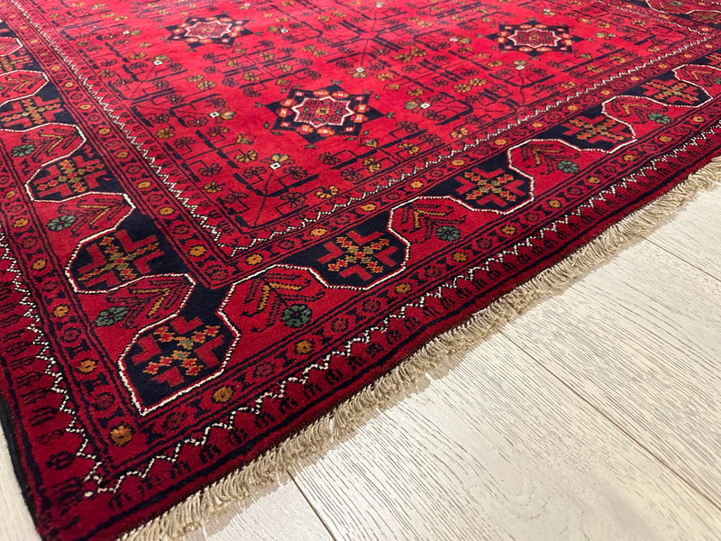 Afghan Red hallway runner handmade, Rugs Online Rugs Sydney Australia, www.rugsonlinerugs.com.au