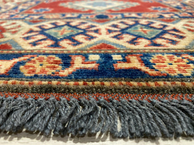 Kazak Super Fine Afghan Veggie Dye Rug (550-818) 339x81cm