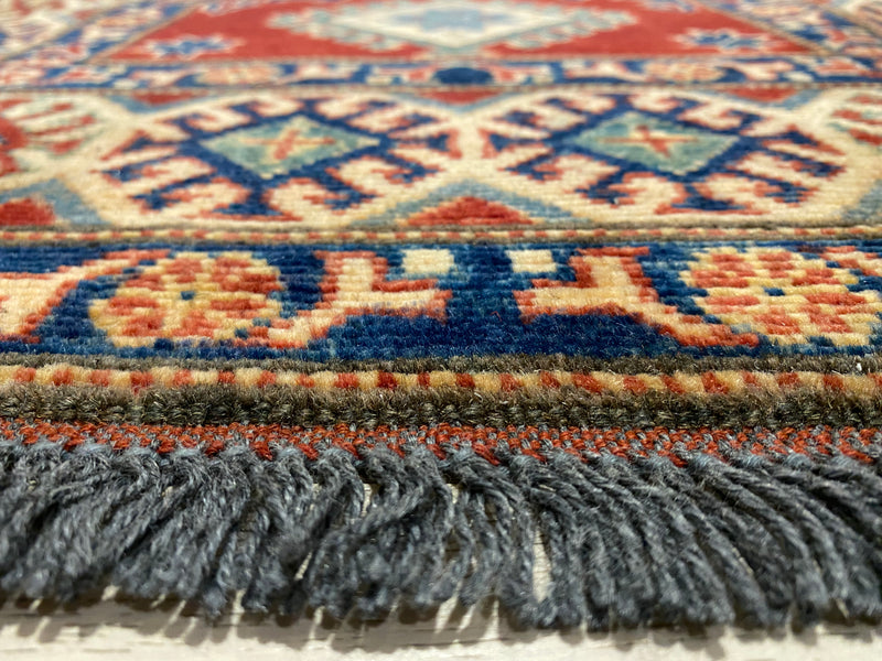 Kazak Super Fine Afghan Veggie Dye Rug (550-818) 339x81cm