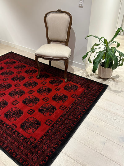 Istanbul Collection Classic Afghan Pattern Red Rugs, Rugs Online Sydney Australia., www.rugsonlinerugs.com.au