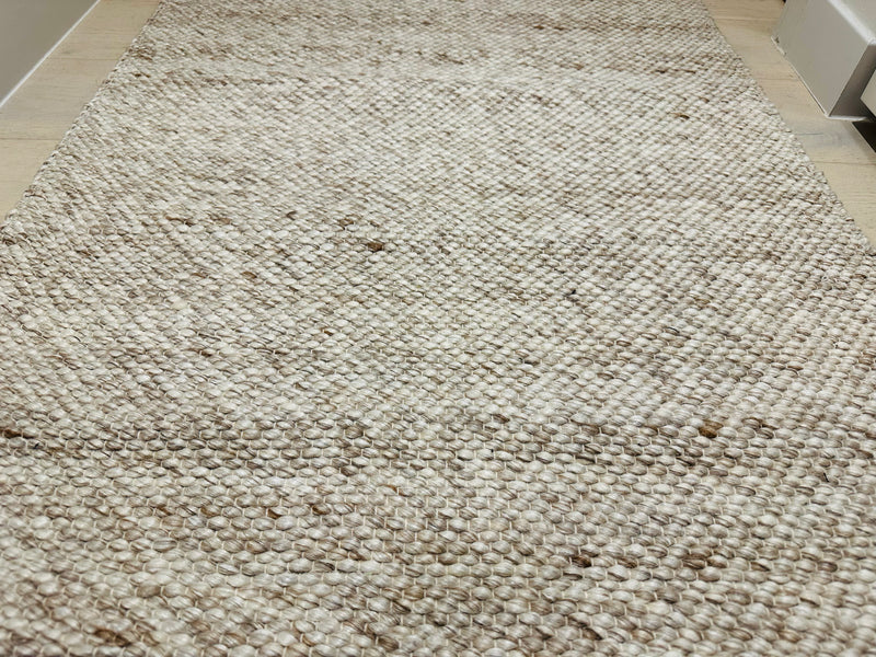 Chicago Drops Skandi Off White Wool Runner Rug