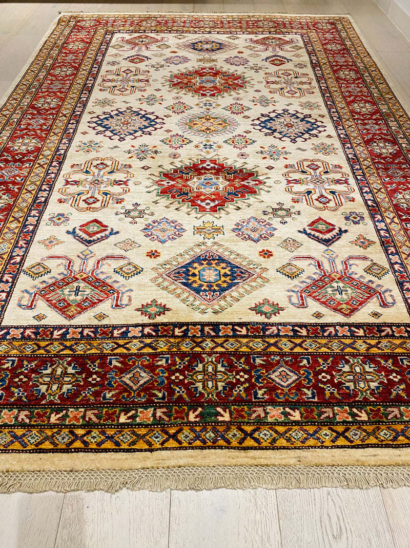 Afghan super Kazak wool handmade, Rugs Online Rugs Sydney Australia, www.rugsonlinerugs.com.au