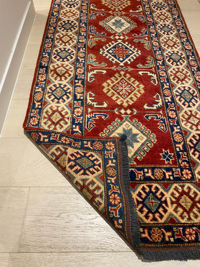 Kazak Super Fine Afghan Veggie Dye Rug (550-818) 339x81cm