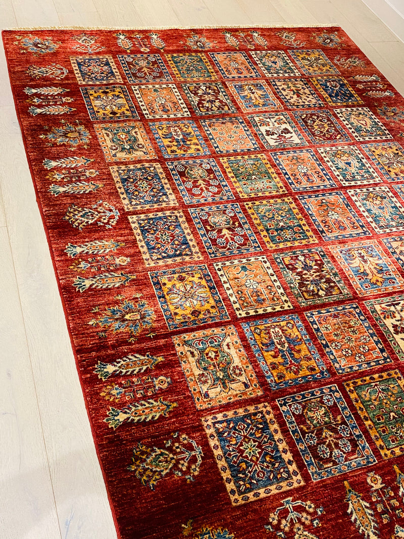 Kazak Super Fine Bakhtiyari Veggie Dye Rug (STK600-615) 232x169cm