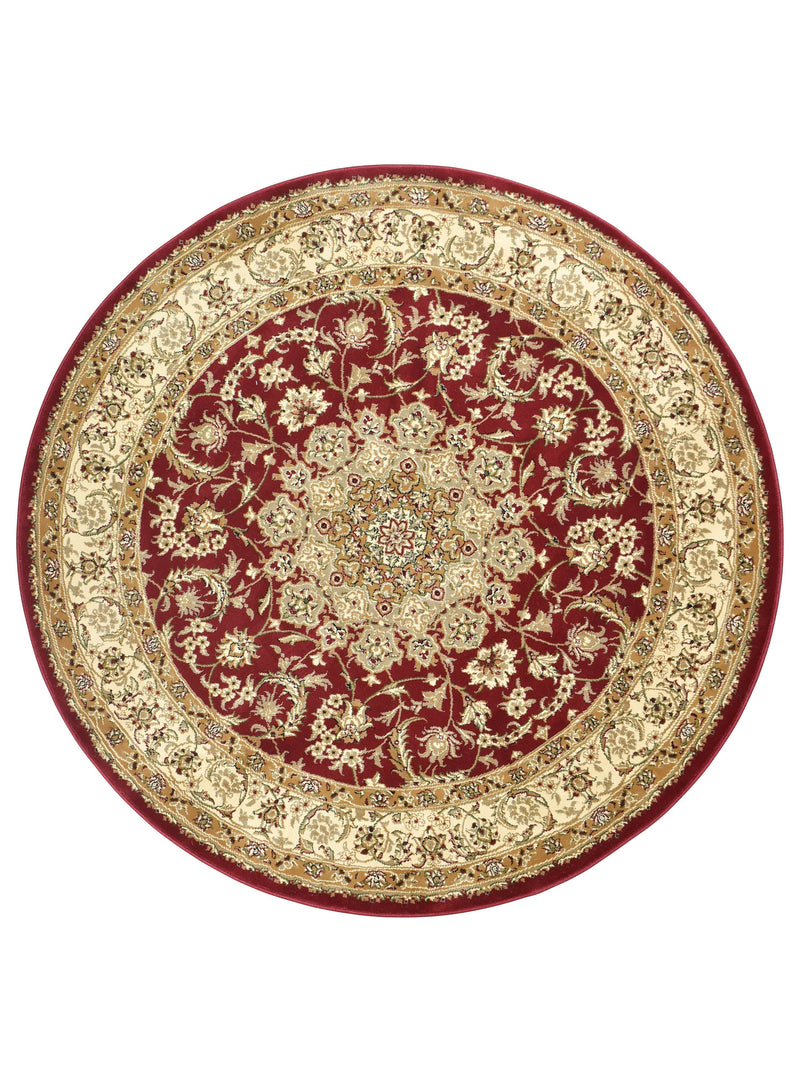 Classic Garden Medallion 15 Red Round Rug, Rugs Online Rugs Sydney Australia, www.rugsonlinerugs.com.au