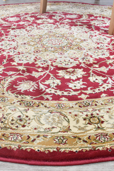 Classic Garden Medallion 15 Red Rug