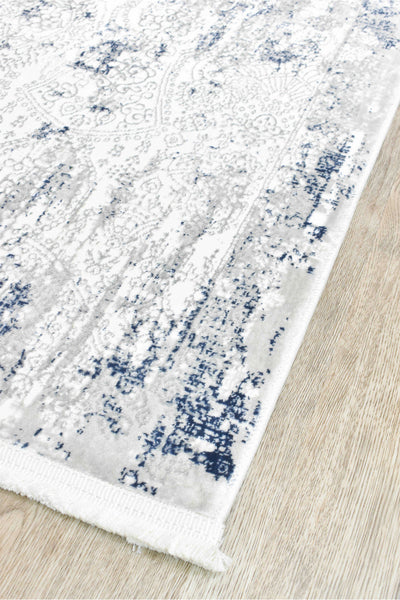 Harmonia White Belle Runner Rug