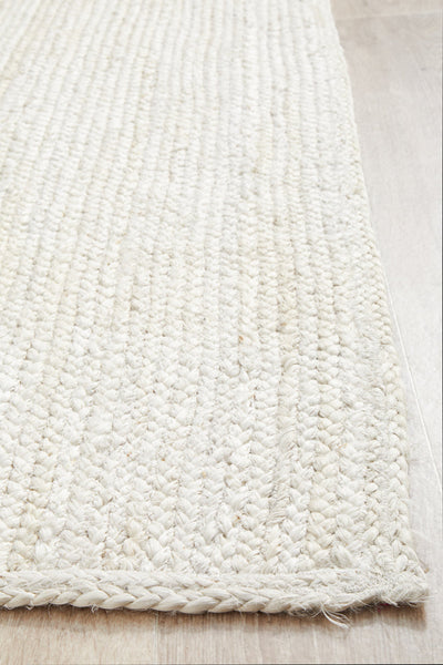 Bondi White Runner Rug