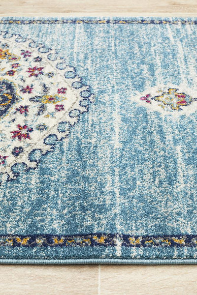 Babylon 202 Blue Runner Rug