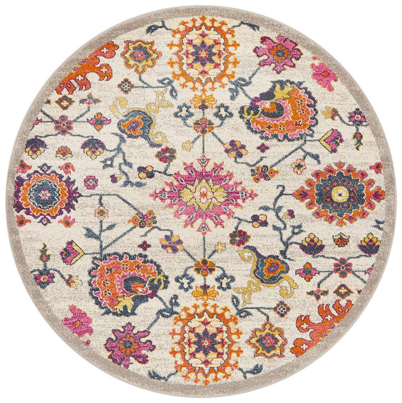 Babylon 208 Multi  Round Rug