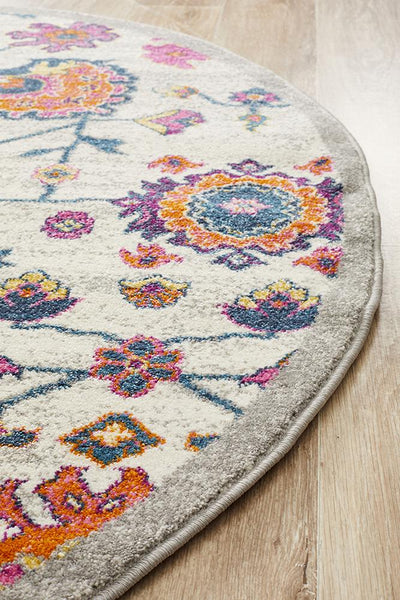 Babylon 208 Multi  Round Rug