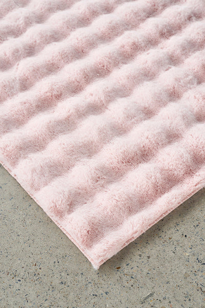 Bubble Blush - Machine Washable Soft Rug