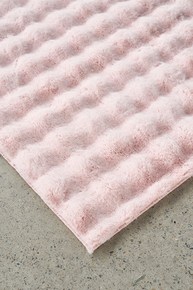 Bubble Blush - Machine Washable Soft Rug