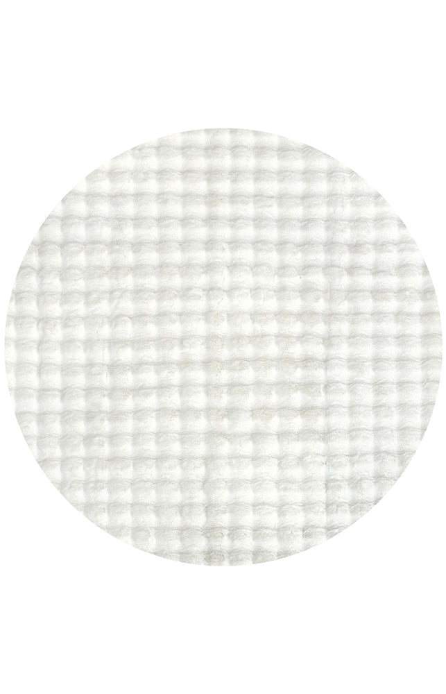 Bubble White - Machine Washable Soft Rug