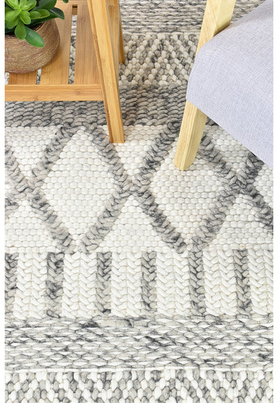 Catalina Acadian White Silver Wool Rug, Rugs Online Rugs Sydney Australia, www.rugsonlinerugs.com.au