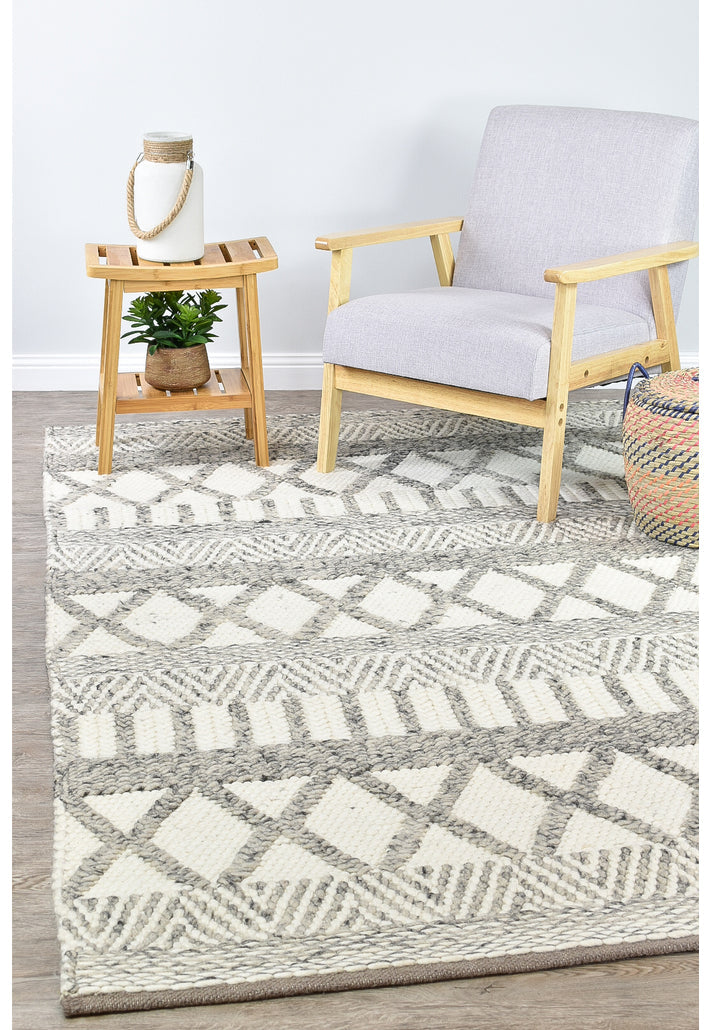 Catalina Acadian White Silver Wool Rug, Rugs Online Rugs Sydney Australia, www.rugsonlinerugs.com.au