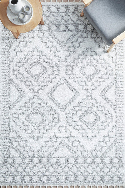 Casablanca Fez White Rug