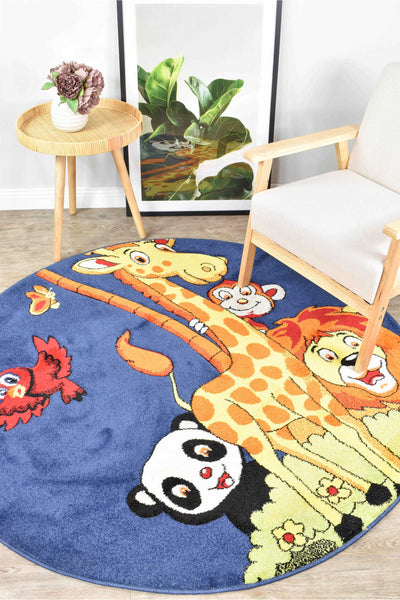 Dream Kids D348A Jungle Round Rugs, Rugs Online Rugs Sydney Australia, www.rugsonlinerugs.com.au