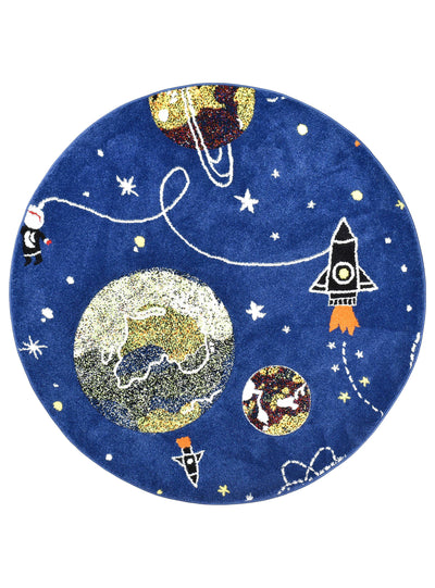 Dream Kids D359A Space Round Rugs, Rugs Online Rugs Sydney Australia, www.rugsonlinerugs.com.au