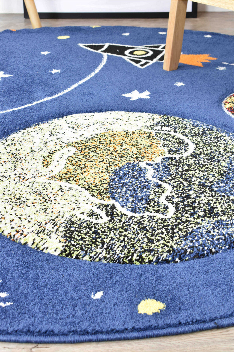 Dream Kids D359A Space Round Rugs