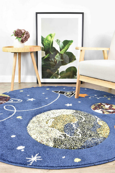 Dream Kids D359A Space Round Rugs