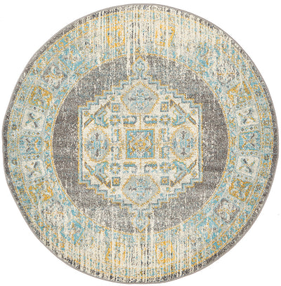 Century 944 Grey Round Rug