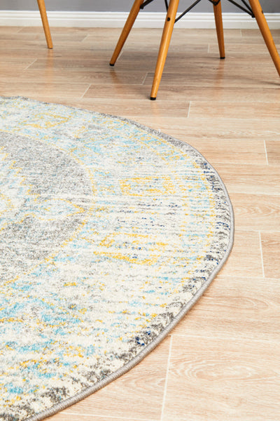 Century 944 Grey Round Rug