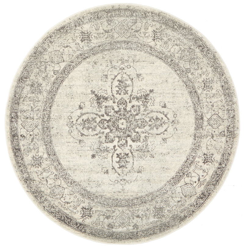 Century 977 Silver Round Rug