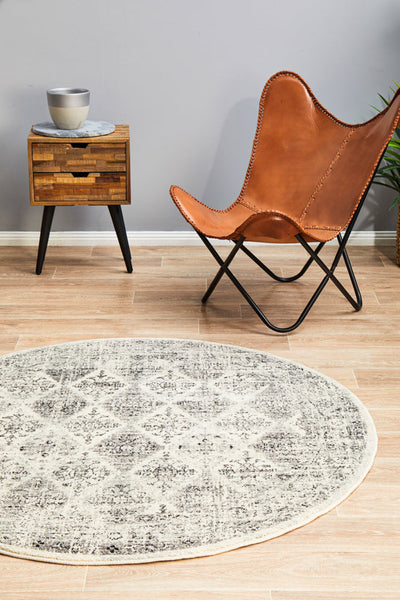 Century 999 Grey Round Rug