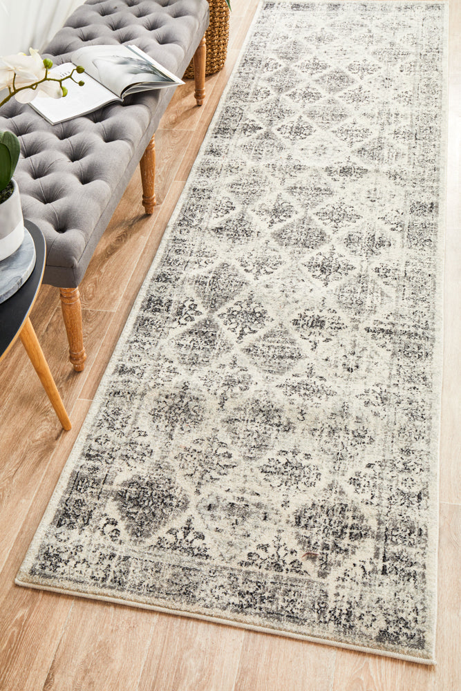 Century 999 Grey Runner Rug, www.rugsonlinerugs.com.au