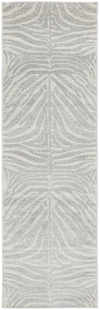 Chrome Savannah Silver Runner Rug