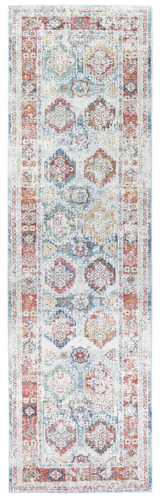 Mosman Casablanca 0414A Tile Grey Runner Rug, Rugs Online Rugs Sydney Australia, www.rugsonlinerugs.com.au