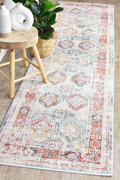 Mosman Casablanca 0414A Tile Grey Runner Rug, Rugs Online Rugs Sydney Australia, www.rugsonlinerugs.com.au