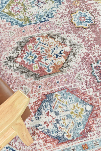 Mosman Casablanca 0414A Tile Rose Rug, Rugs Online Rugs Sydney Australia, www.rugsonlinerugs.com.au