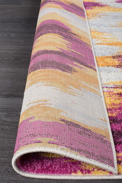 Dimensions Divinity Burst Aubergine Modern Rug