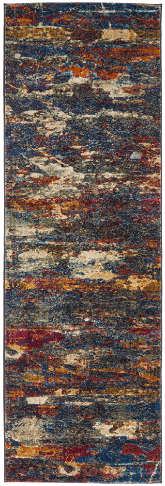 Dreamscape Splash Modern Midnight Rug