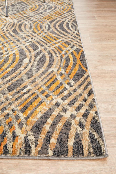 Dreamscape Flurry Modern Charcoal Rug