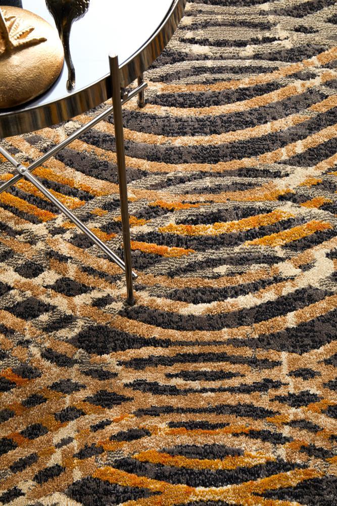 Dreamscape Flurry Modern Charcoal Rug