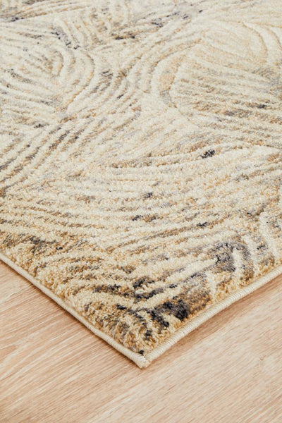 Dreamscape Artistic Nature Modern Charcoal Runner Rug