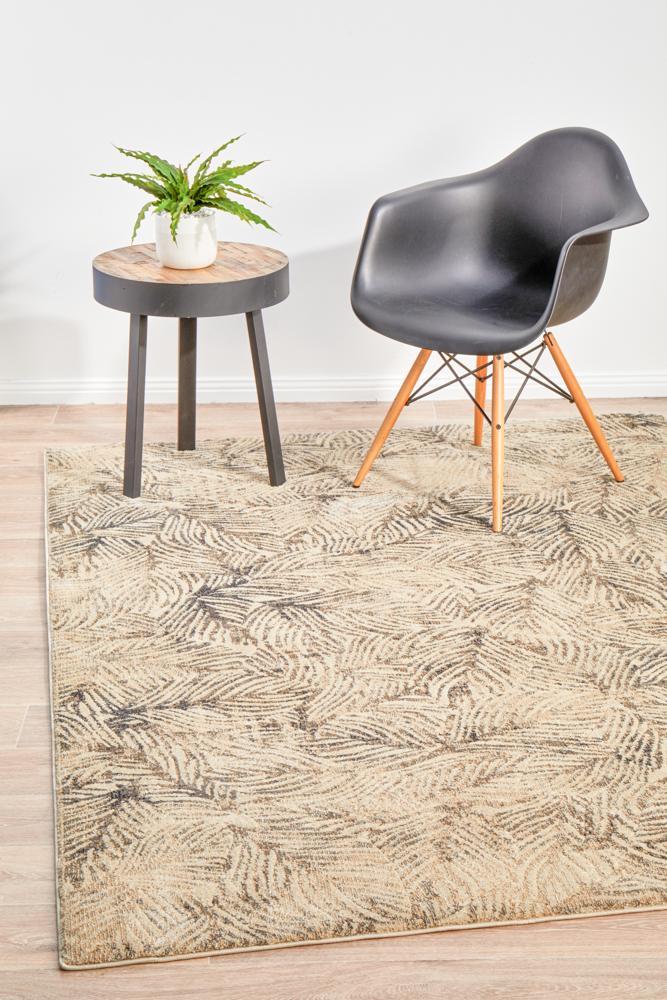 Dreamscape Artistic Nature Modern Charcoal Rug