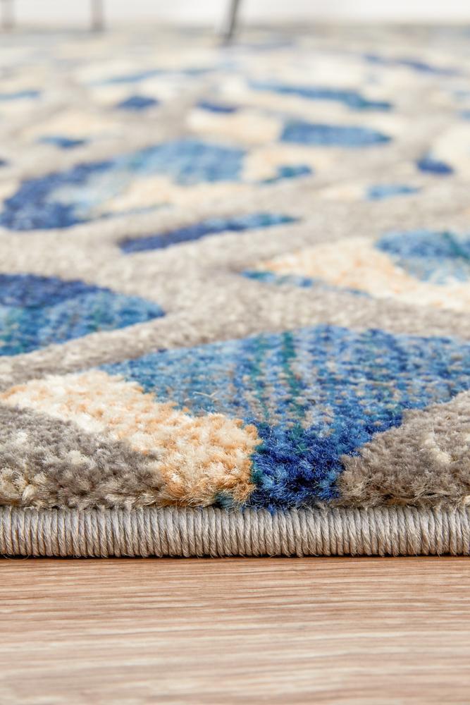 Dreamscape Ropes Modern Blue Rug