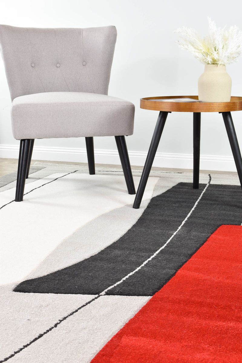 Aria Grey Red Rug,  Rugs Online Rugs Sydney Australia, www.rugsonlinerugs.com.au