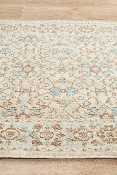 Eternal Whisper Washed Bone Runner Rug