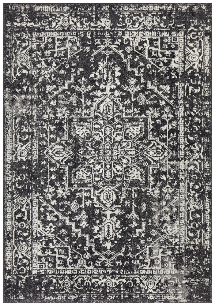 Evoke Scape Charcoal Transitional Rug