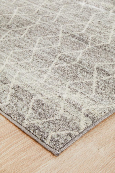 Evoke Remy Silver Transitional Runner Rug