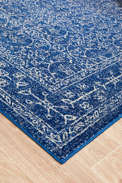 Evoke Artist Navy Transitional Rug