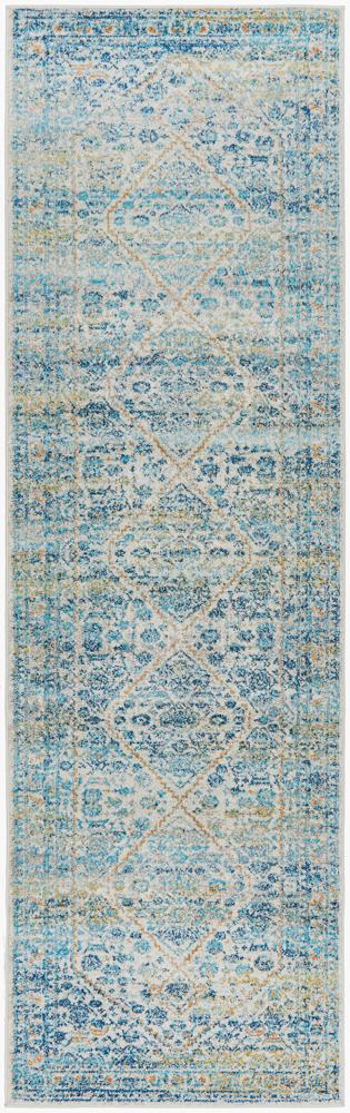 Evoke Duality Silver Transitional Runner Rug